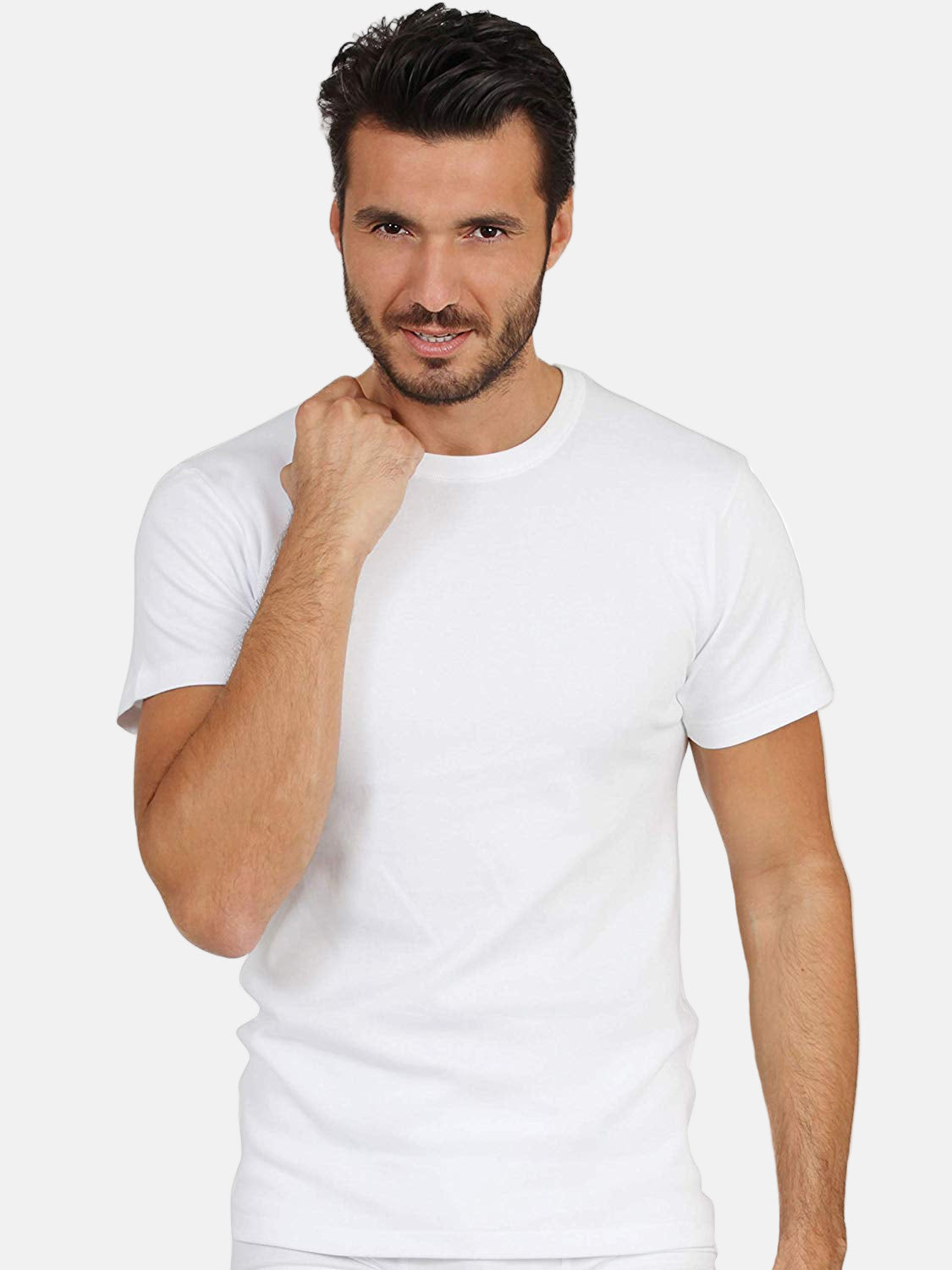 MaRe Premium Quality 100% Brushed Cotton/Fleece Men's Crew Neck T-Shirt