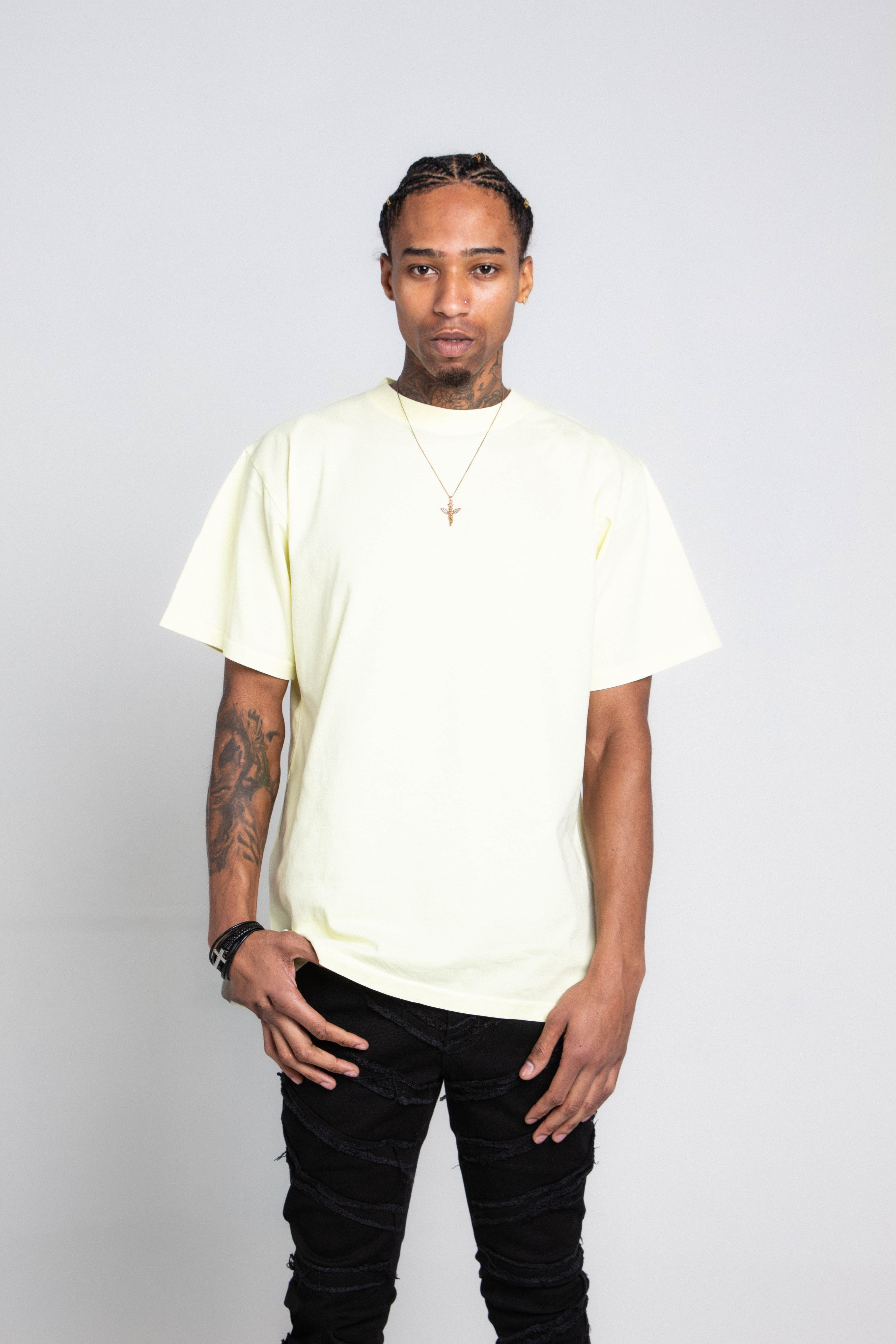 Stone Wash Heavy Tee | AJPT300GM