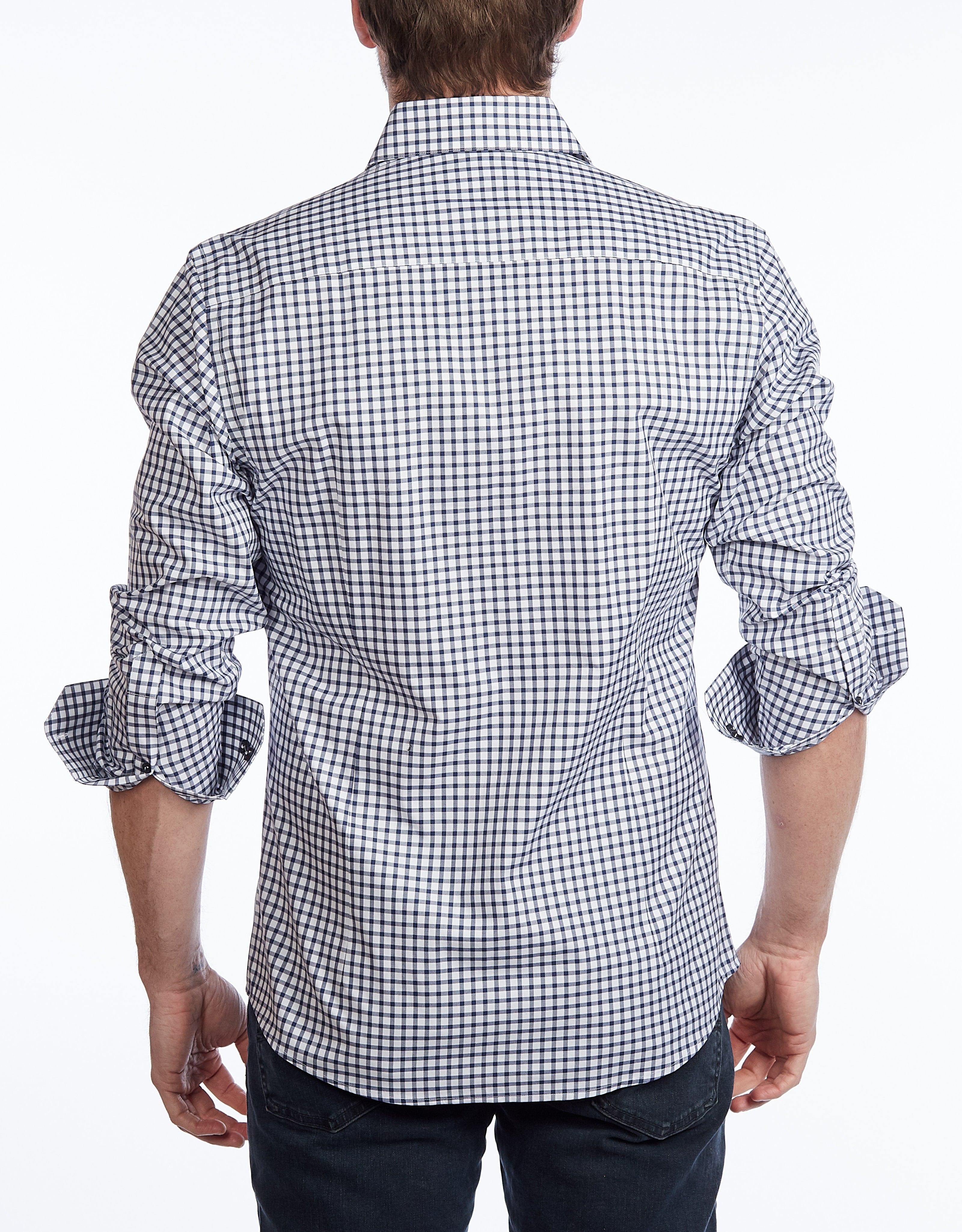 Button-Up Shirt with Contrast Trimming | Contemporary Fit