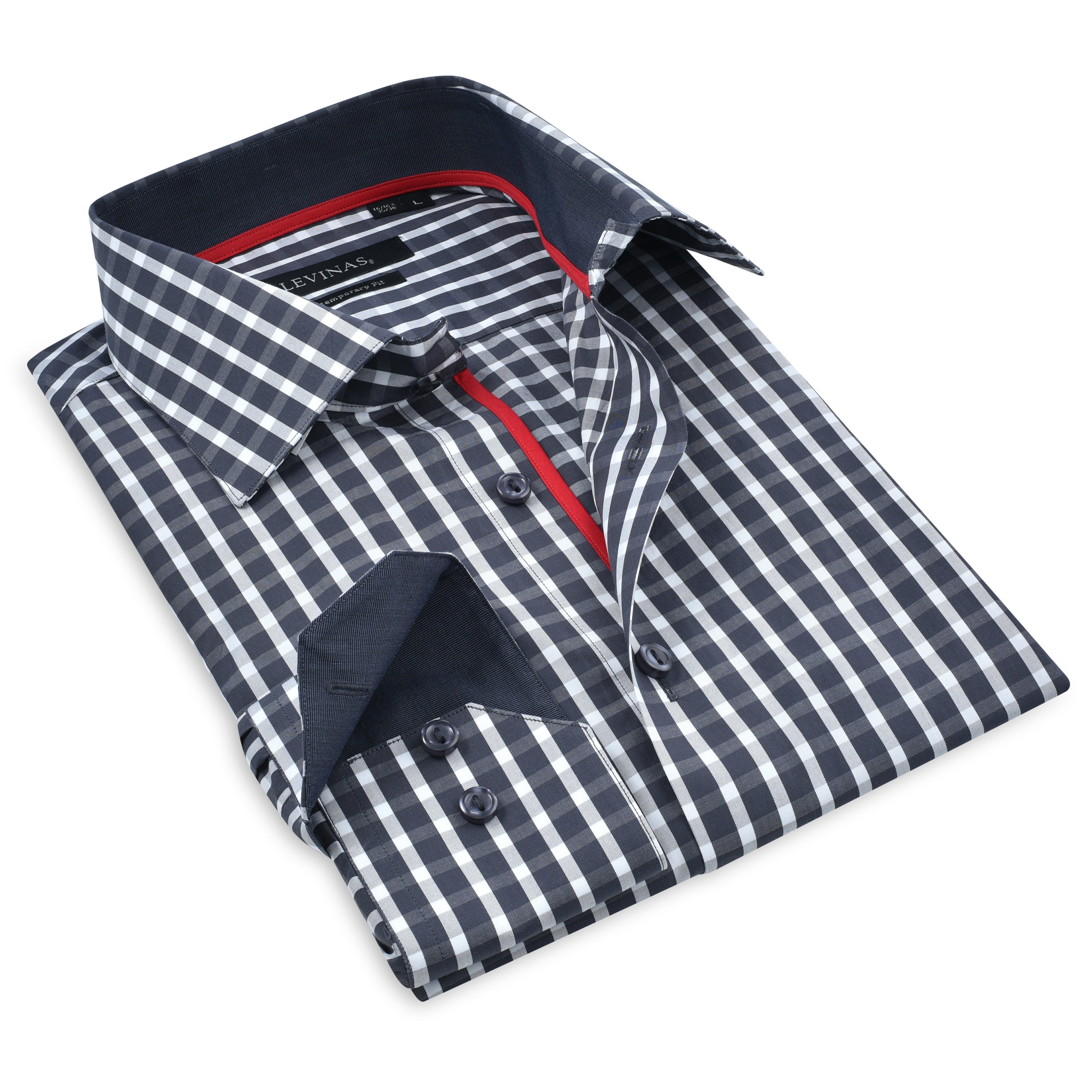 Button-Up Shirt I Charcoal | Contemporary Fit