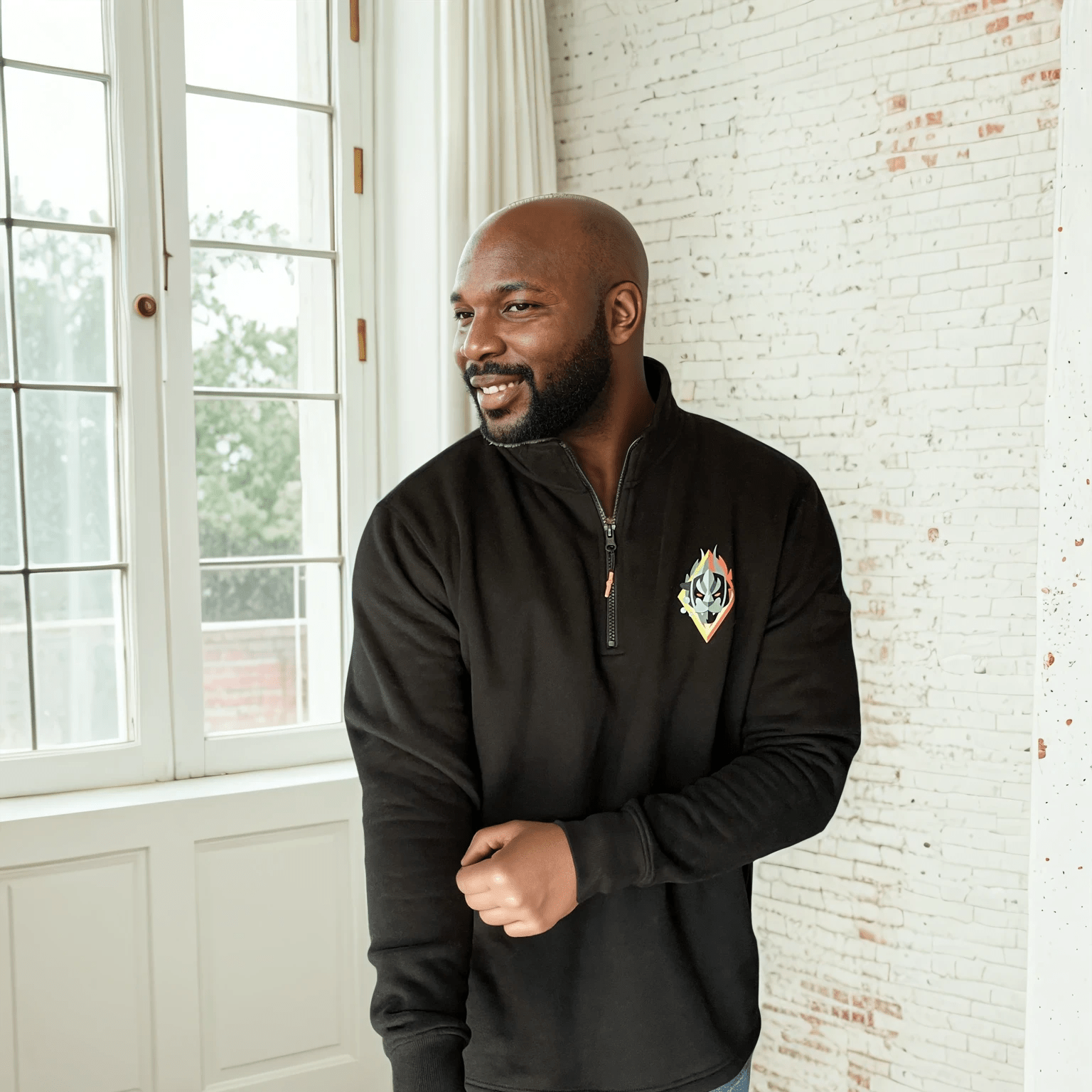 Beastland Panther Zip Fleece Sweatshirt