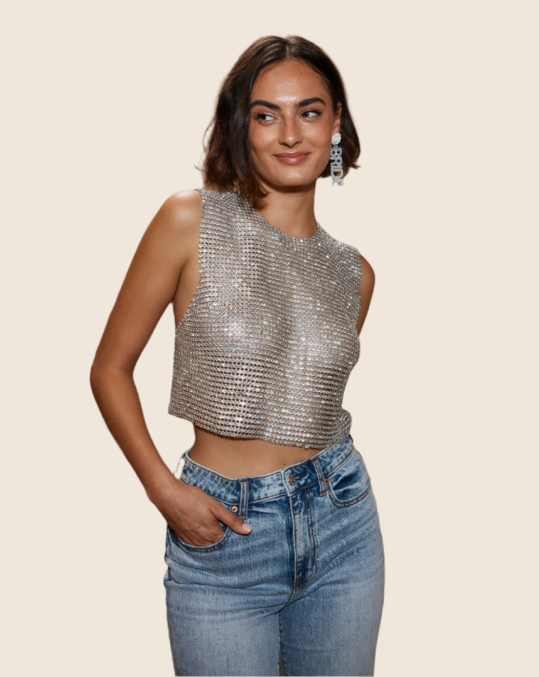 Bijou Rhinestone Tank