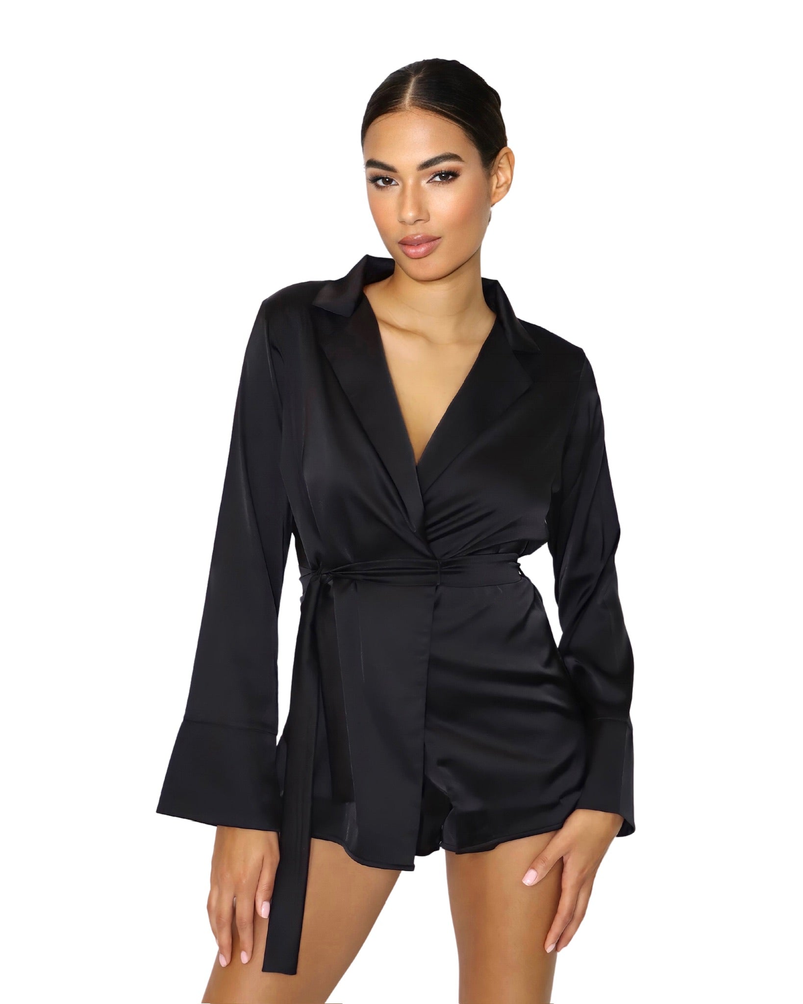 Blazer Top Viscose Satin