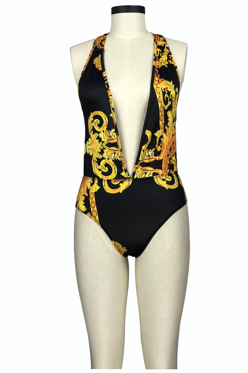 Plunge One-Piece and Cover Up Swim Set