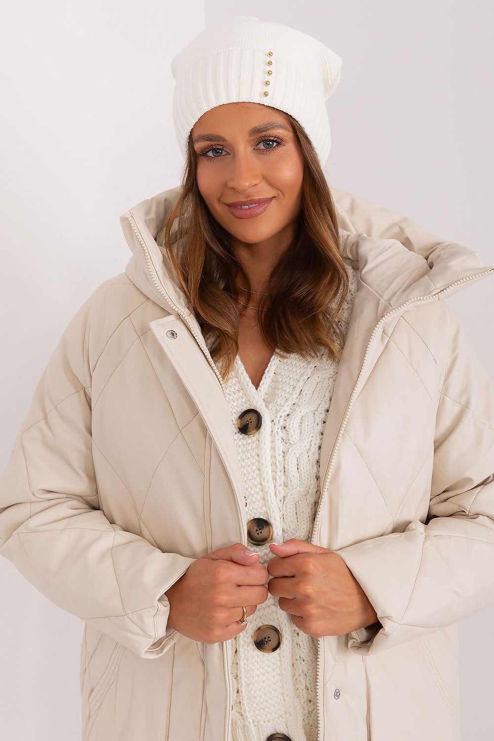 Wool Blend Beanie Hat