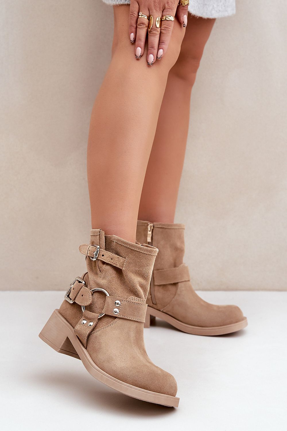 Ankle Boots with Buckles
