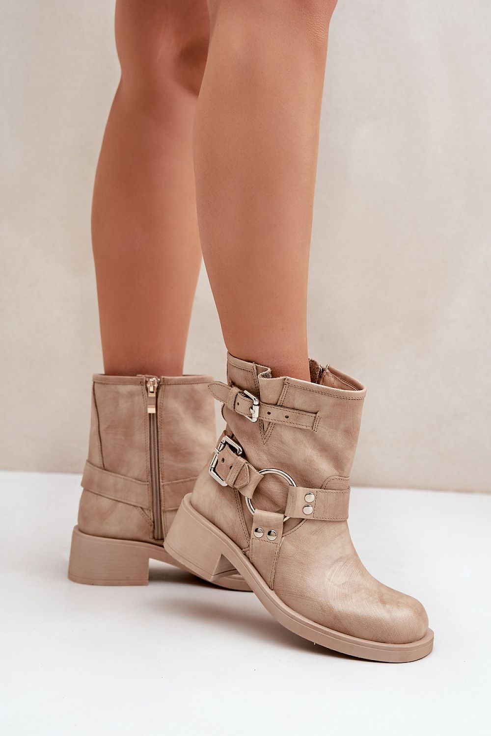 Ankle Boots with Buckles