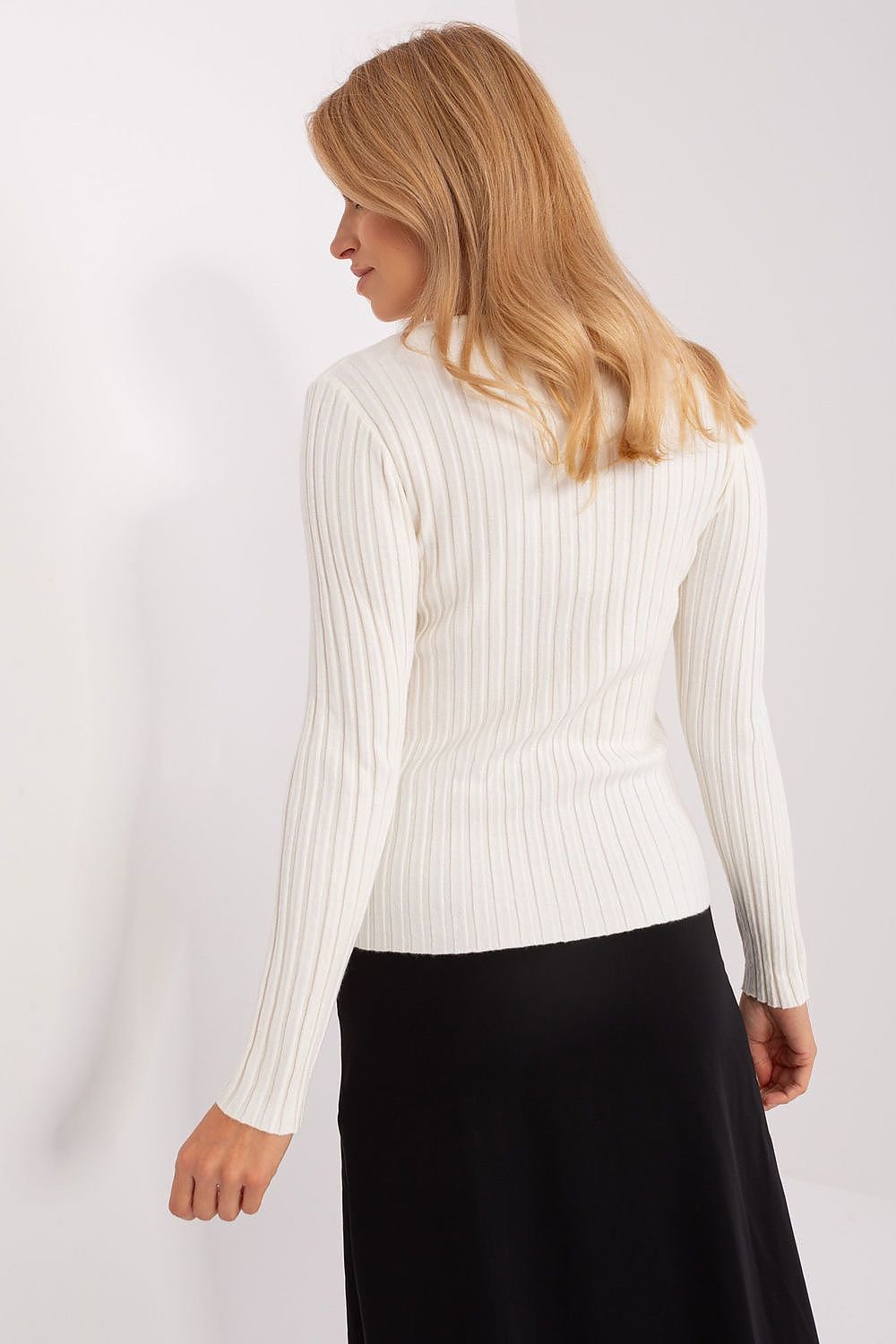 Ribbed Knit Fitted Jumper