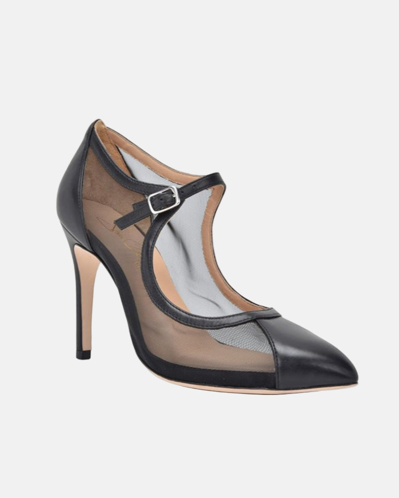 Rebecca Black Lux Nappa Black Mesh