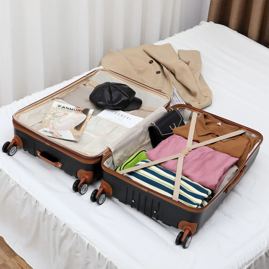 Collins 3-Piece Expandable Retro Luggage Set