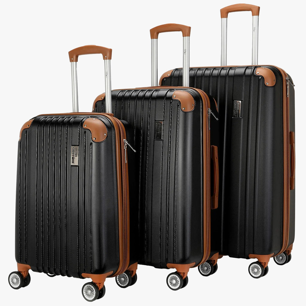 Collins 3-Piece Expandable Retro Luggage Set