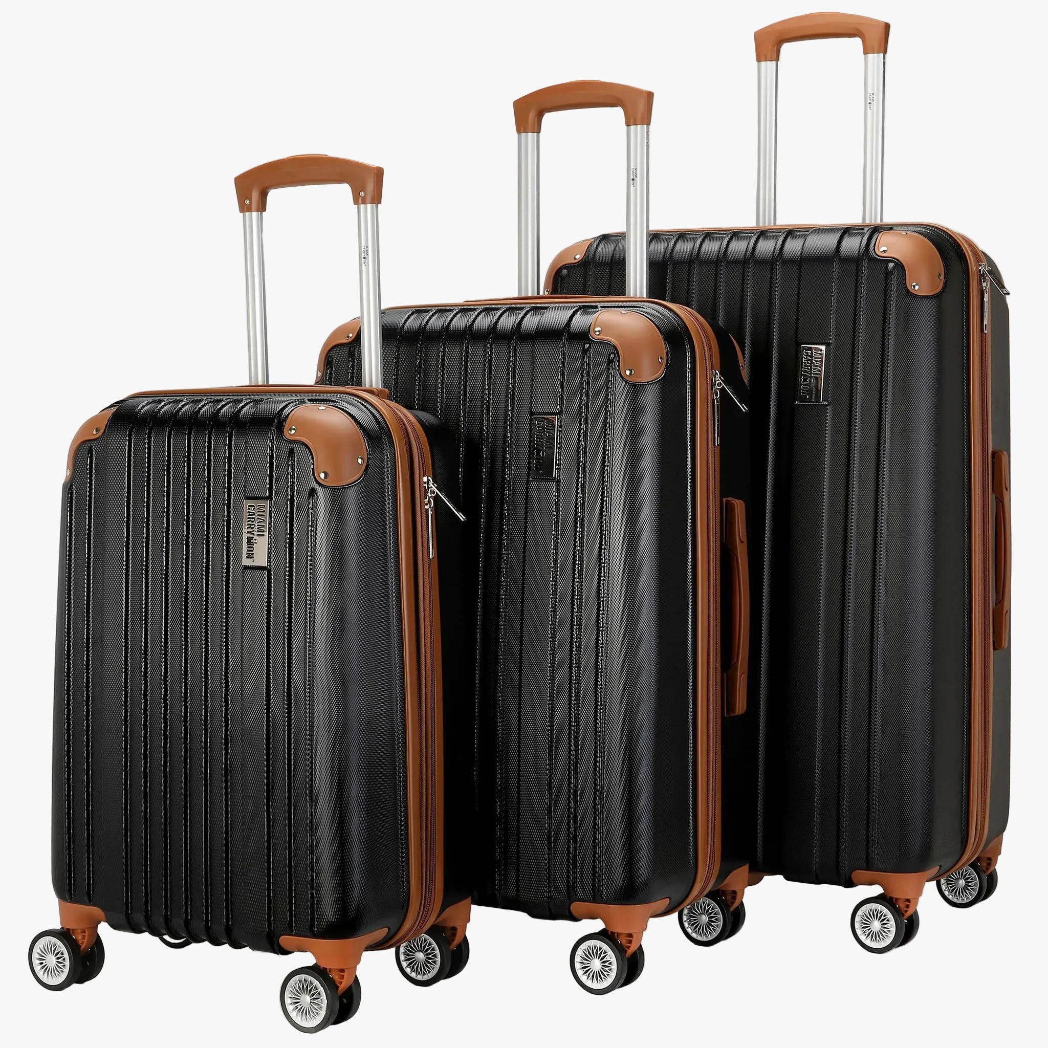 Collins 3-Piece Expandable Retro Luggage Set