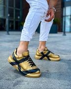 Men's Sneaker Lisbon Gold & Black