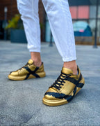 Men's Sneaker Lisbon Gold & Black