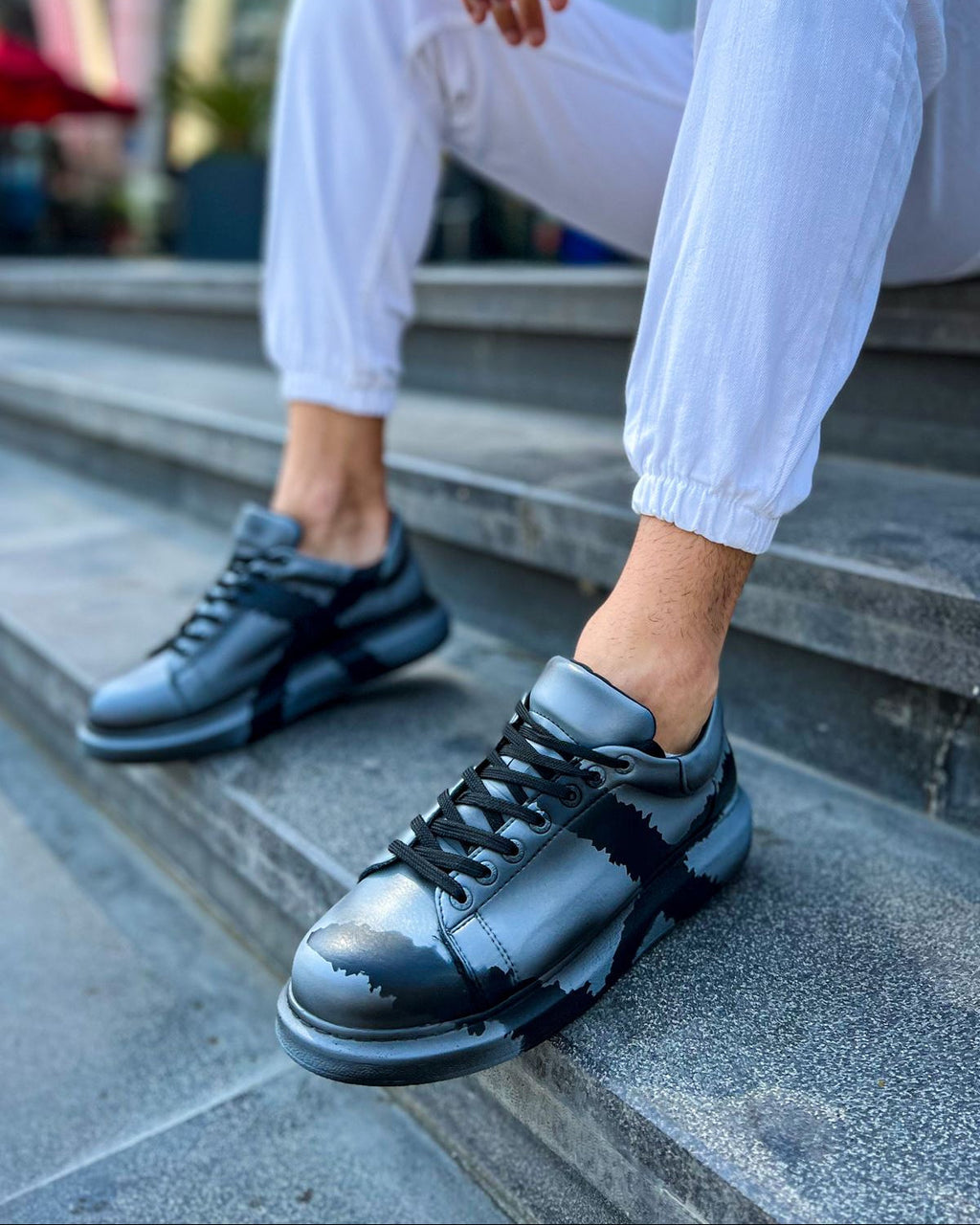 Men's Sneaker Lisbon Grey & Black