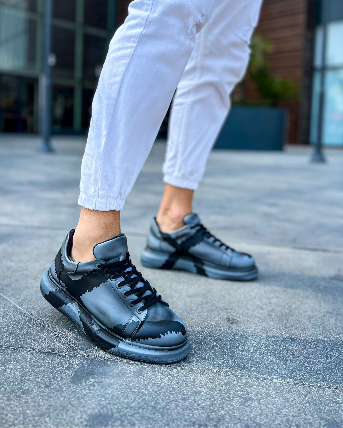 Men's Sneaker Lisbon Grey & Black