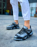Men's Sneaker Lisbon Grey & Black