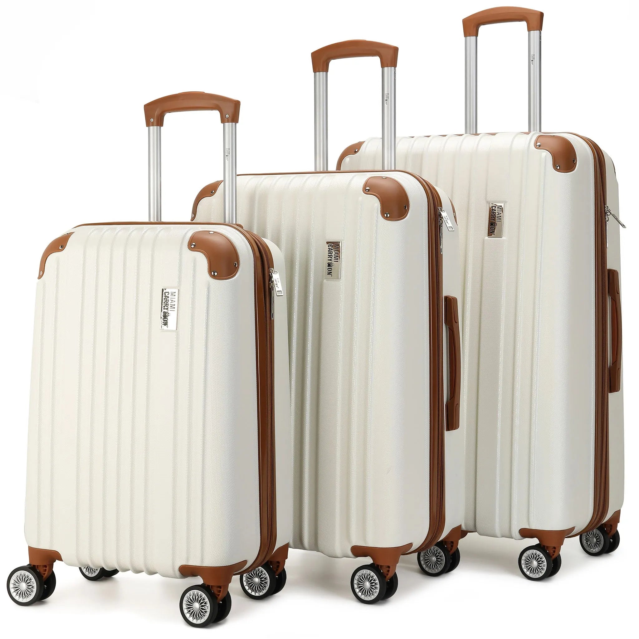 Collins 3-Piece Expandable Retro Luggage Set