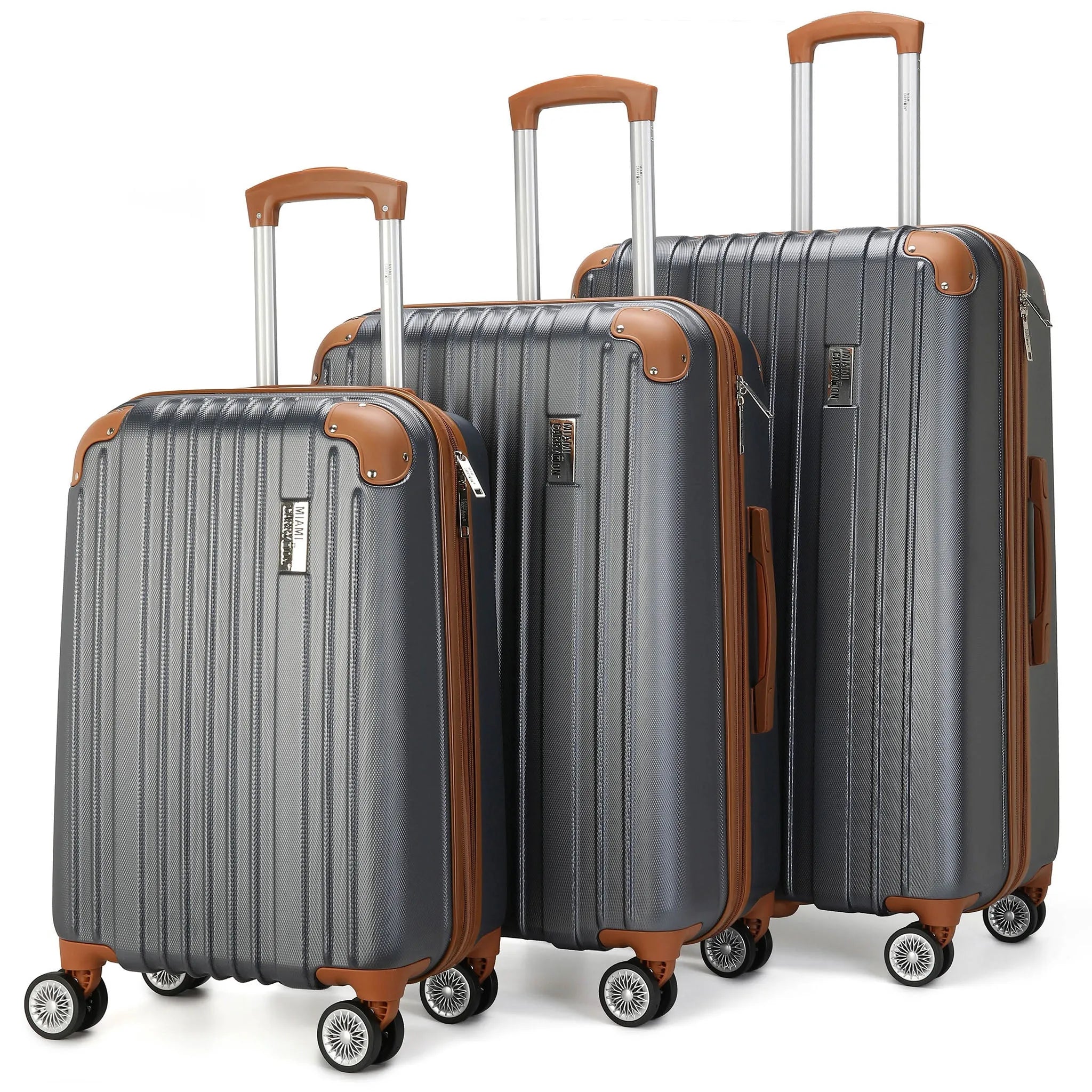 Collins 3-Piece Expandable Retro Luggage Set
