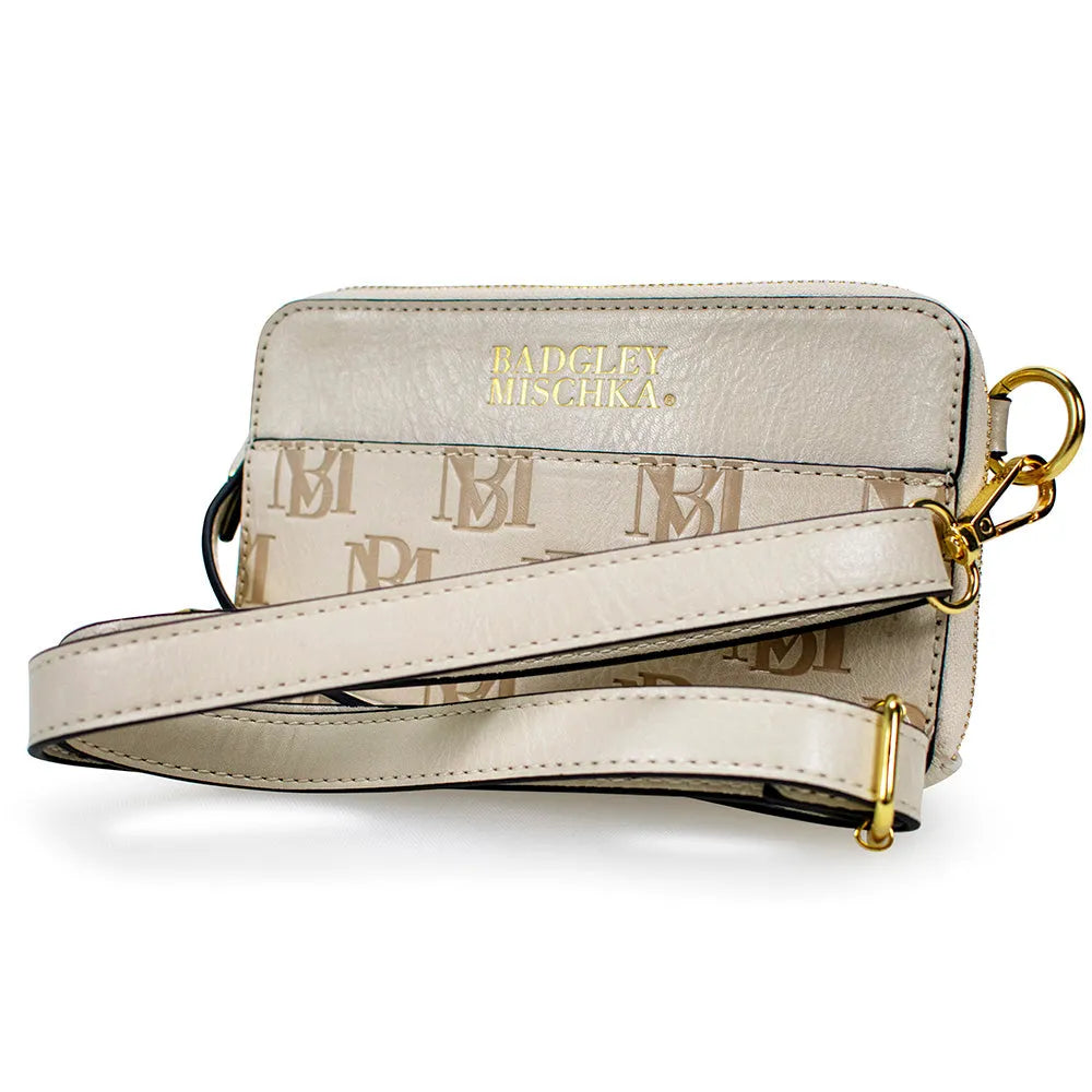Badgley Mischka Madalyn Monogram Belt Bag | Crossbody Sling
