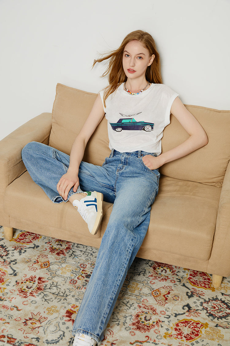 80'S Utility Loose Jeans | HJ128