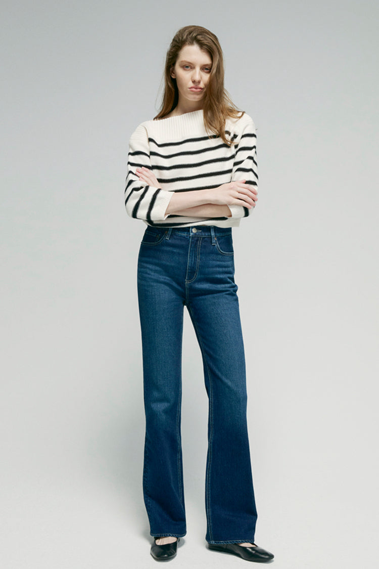 Barbara High Rise Bootcut Jeans | HJ004