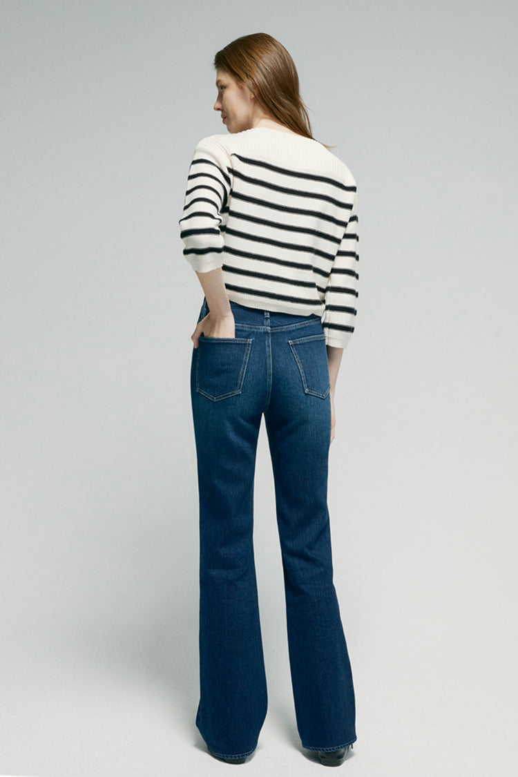 Barbara High Rise Bootcut Jeans | HJ004