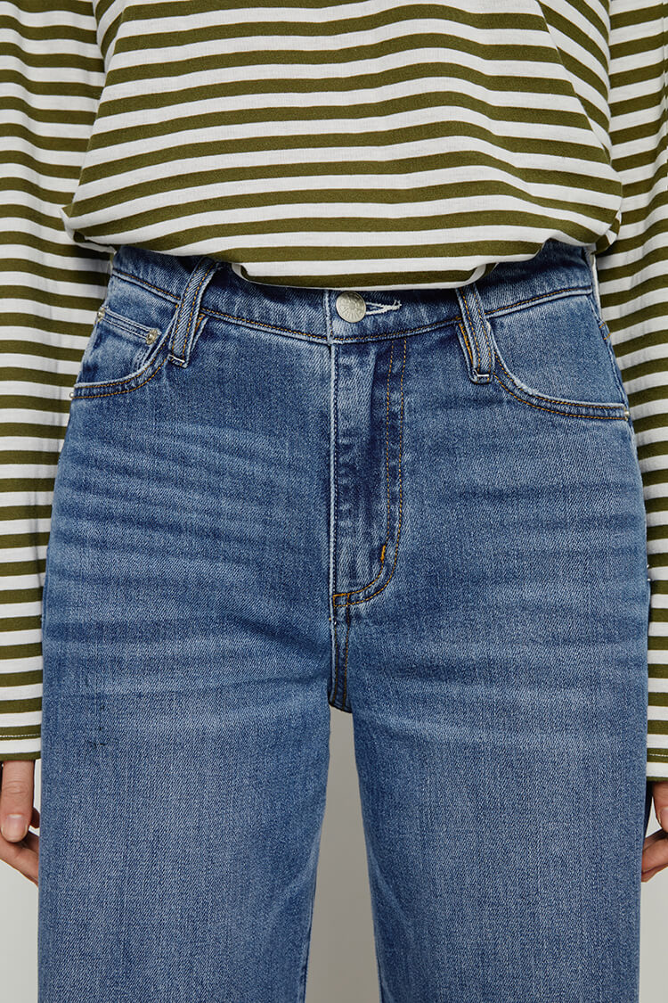 Angeles High Rise Baggy Jeans | HJ103