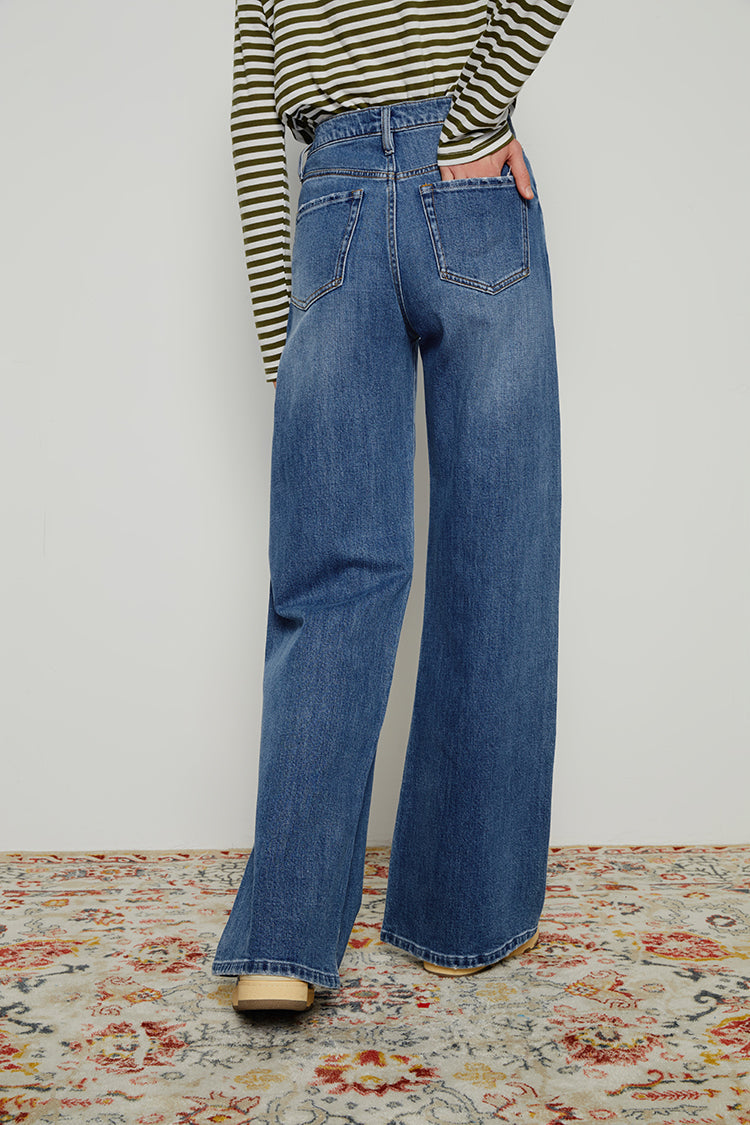 Angeles High Rise Baggy Jeans | HJ103