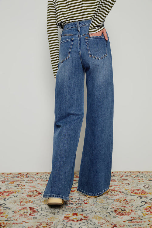 Angeles High Rise Baggy Jeans | HJ103