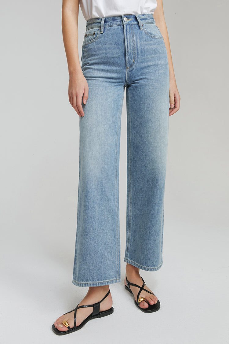 The Cityer Crop Wide Jeans | HJ009