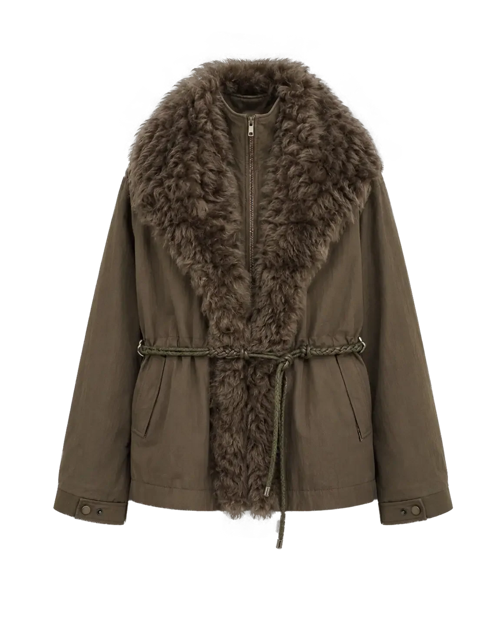 Firelady Fur Women's Detachable Toscana Shearling-Lined Parka Jacket "The Wizard of Oz"