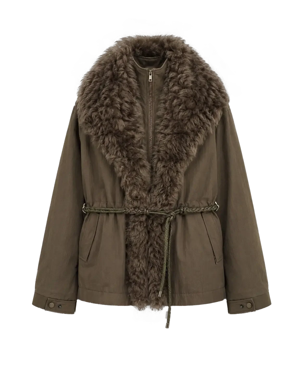 Firelady Fur Women's Detachable Toscana Shearling-Lined Parka Jacket "The Wizard of Oz"