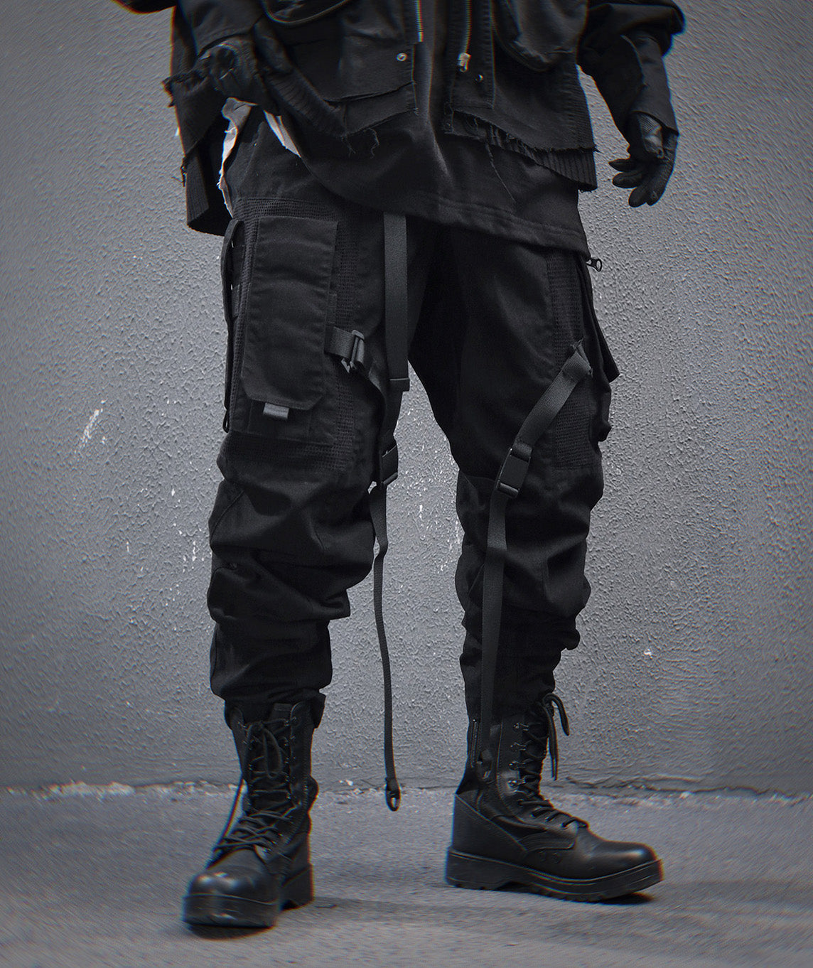 Black NX Cargo Pants | HiP46