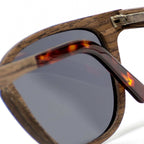 Lark Unisex Wooden Sunglasses