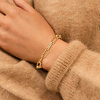 Sienna Adjustable Paperclip Chain Stackable Bracelet