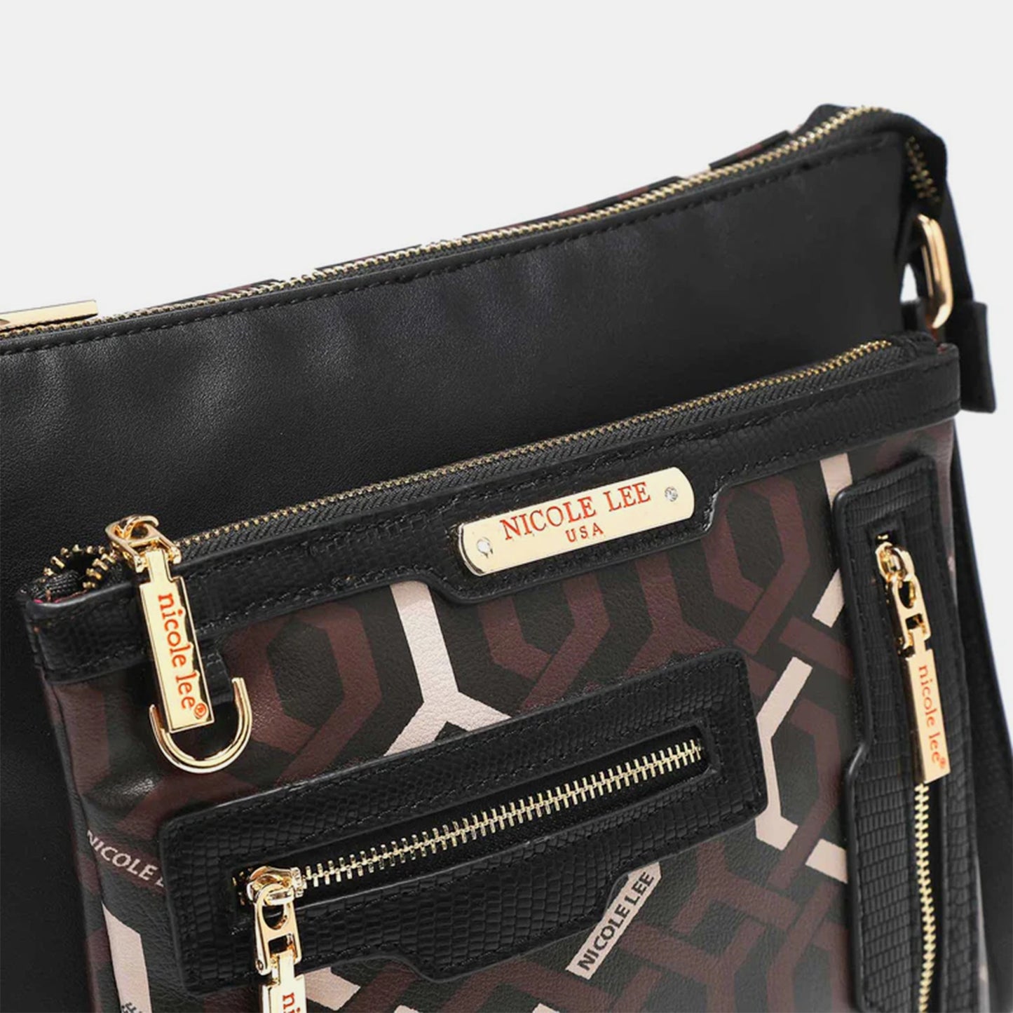 Geometric Pattern Crossbody Bag