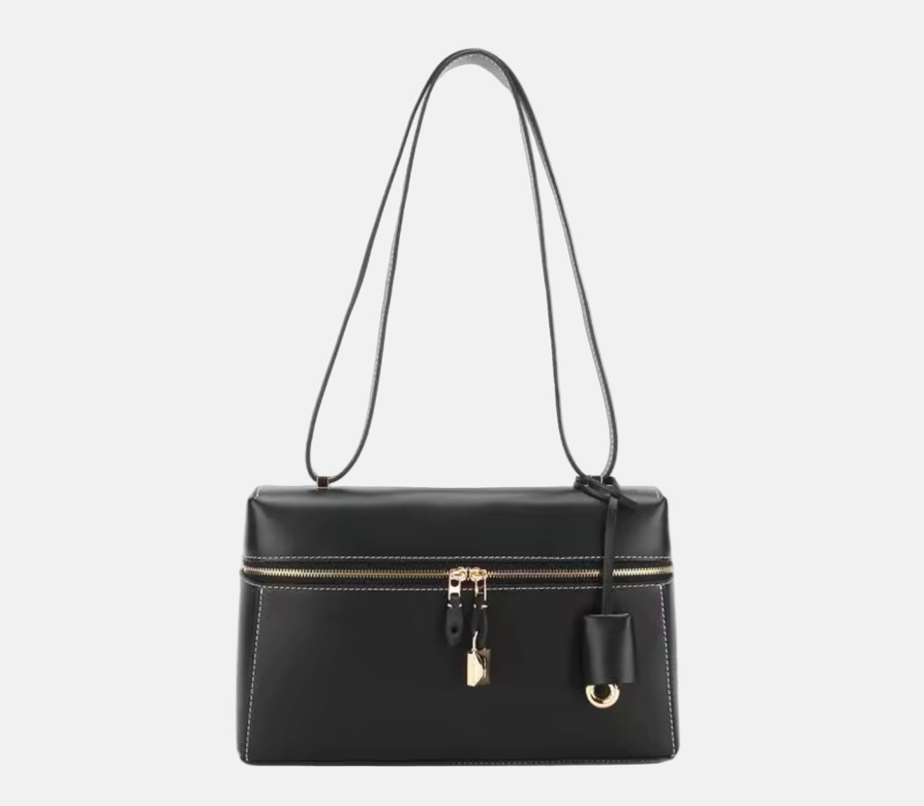 The Zelma Leather Bauletto Bag