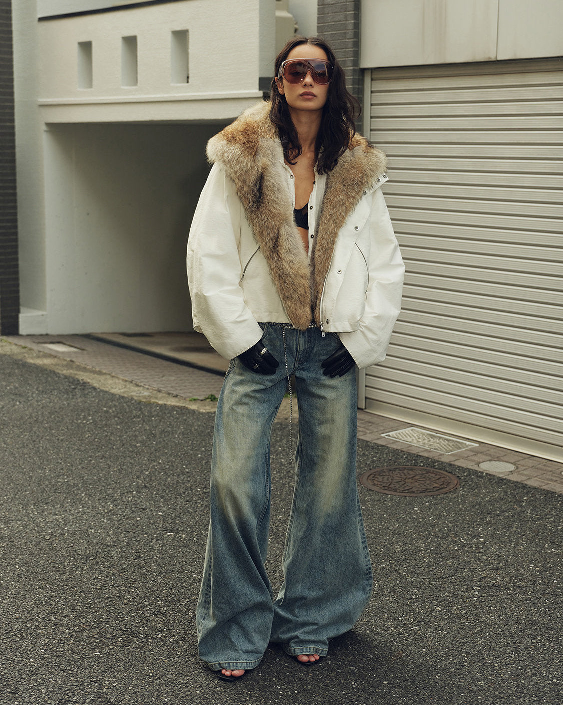 Women's Parka with Coyote/Raccoon/Tokay Fur Trim ‘Epoch Winter Collection’