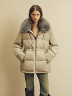 Firelady Fur Women's Fur-Trim Down Parka | Detachable Fox Fur Hood & 90% White Goose Down Fill “Frost Wild”