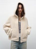 Fireladyfur Women's Hooded Merino Sheepskin Jacket ‘Bad Boy’