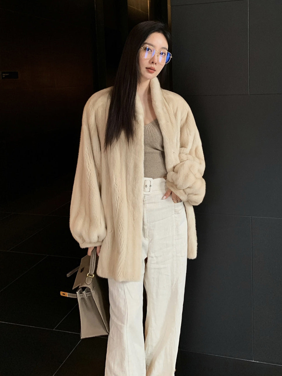 Meteor Variations Sable Fur Coat