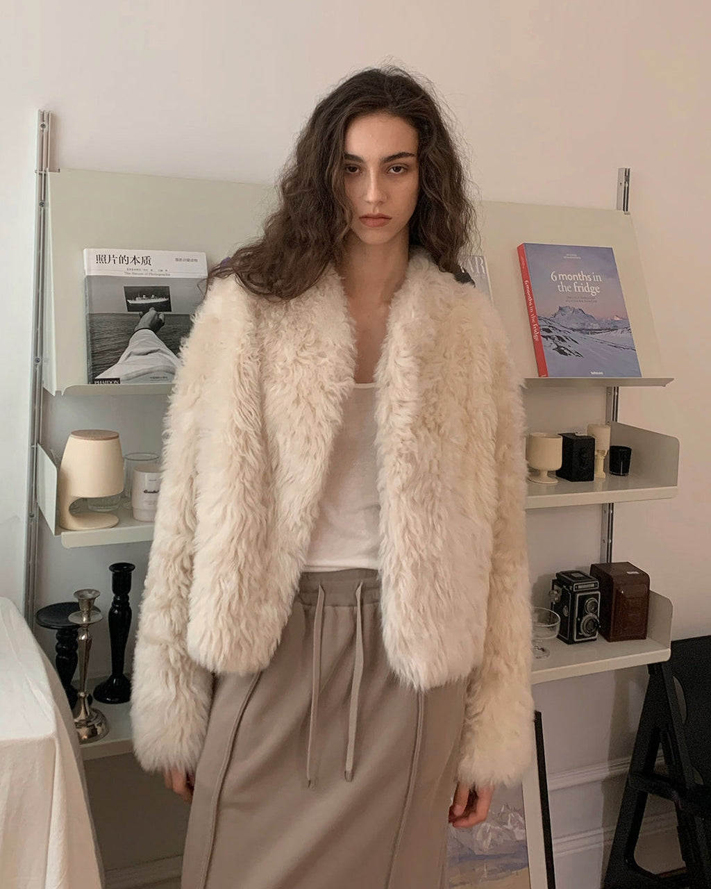 Fireladyfur Tuscan Sheepskin Coat ‘Morning Mist Fairy’