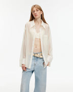 Wave Relaxed Cupro-Amino Shirt ‘Hazy Spring’