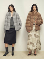 Fireladyfur Women's Purple Label Mink Coat | Horizontal Spine Tailoring | 'Legacy Mink'