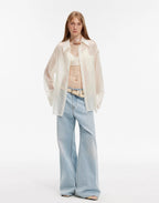 Wave Relaxed Cupro-Amino Shirt ‘Hazy Spring’