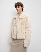 Fireladyfur Women's Short Wool Sheepskin Coat ‘Blackmoon Berlin’