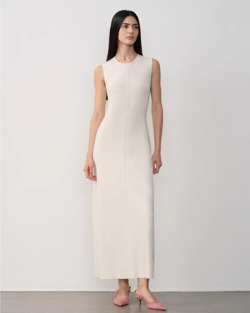 Fireladyfur Women's Merino Wool Knit Dress ‘Island Letters’