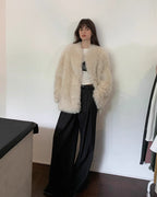 Sea of Love Accompaniment Casual Stand-Up Collar Tuscan Sheepskin