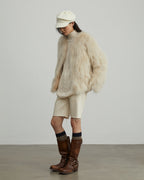 Fireladyfur Women's Fur Coat | Genuine Finnish Fox Fur | ‘Reed Flower’